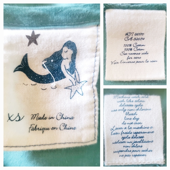 Anthropologie Mermaid Crochet Lace Tie Front Tunic Mini Dress Cover Up Green XS - Picture 4 of 5